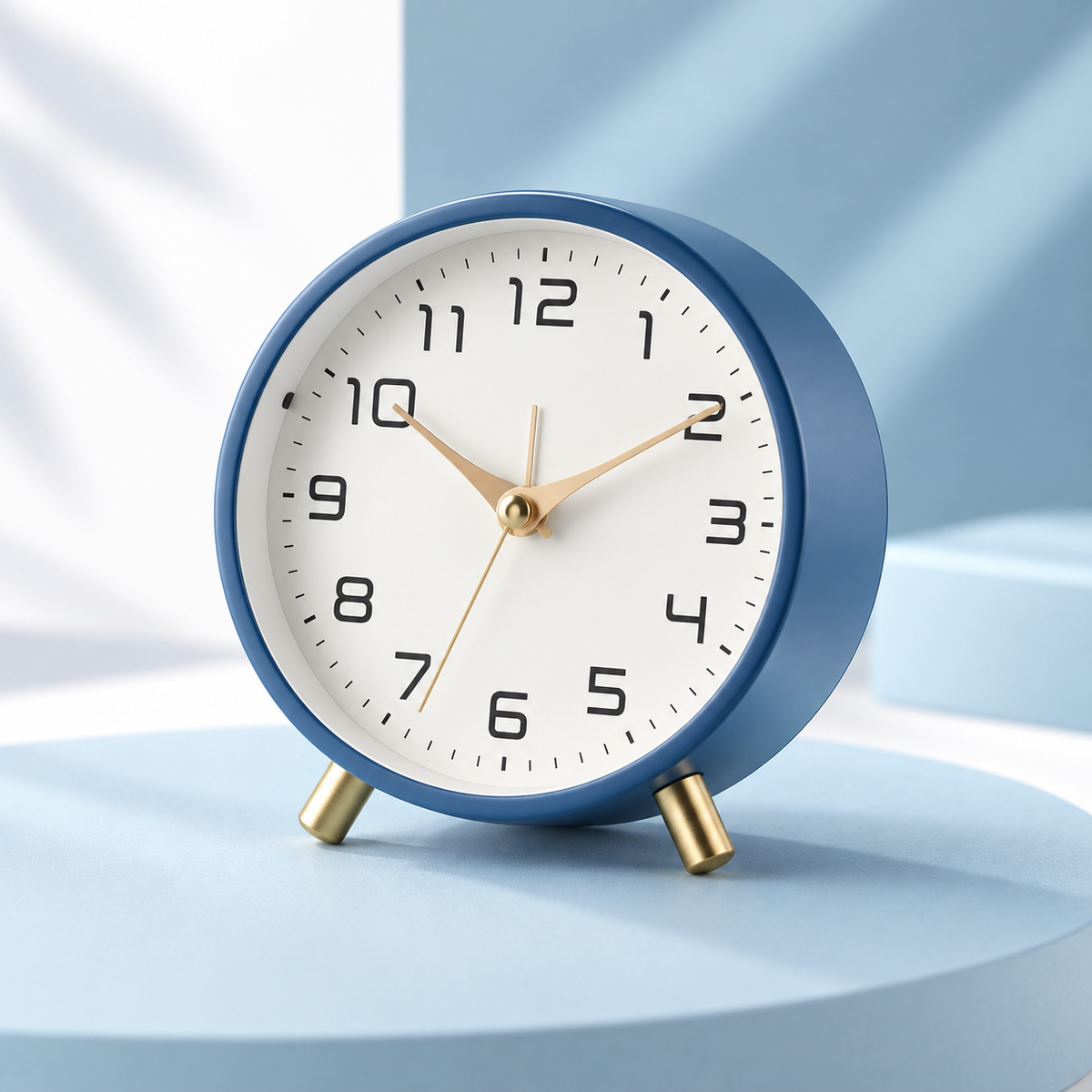 Reloj de Mesa Silencioso a Pilas Estilo Nórdico, 6 Colores