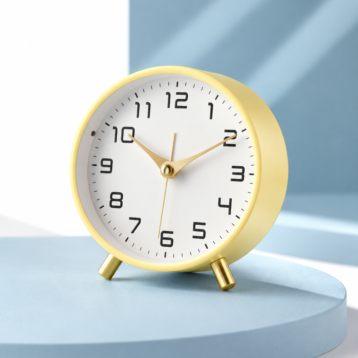 Reloj de Mesa Silencioso a Pilas Estilo Nórdico, 6 Colores