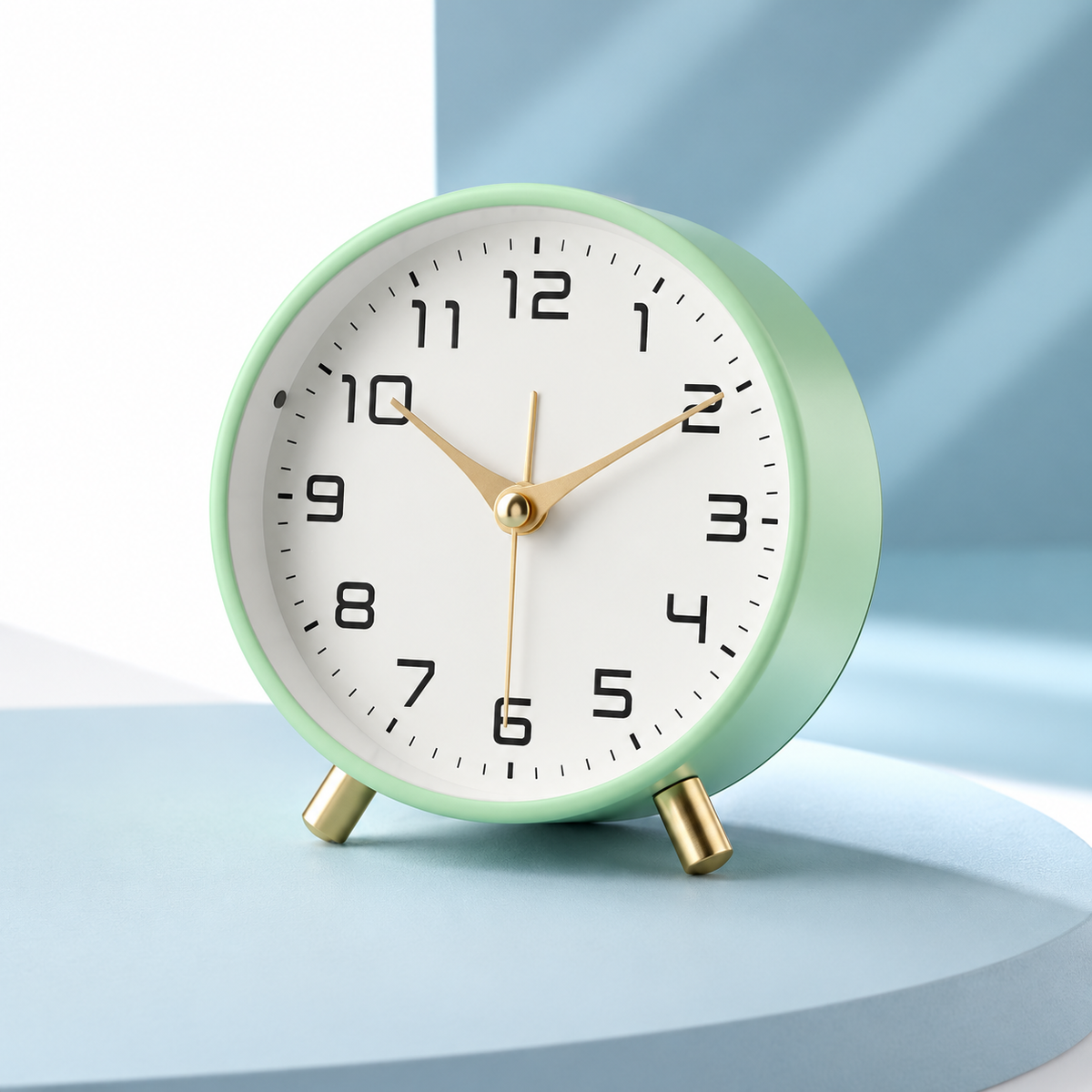Reloj de Mesa Silencioso a Pilas Estilo Nórdico, 6 Colores