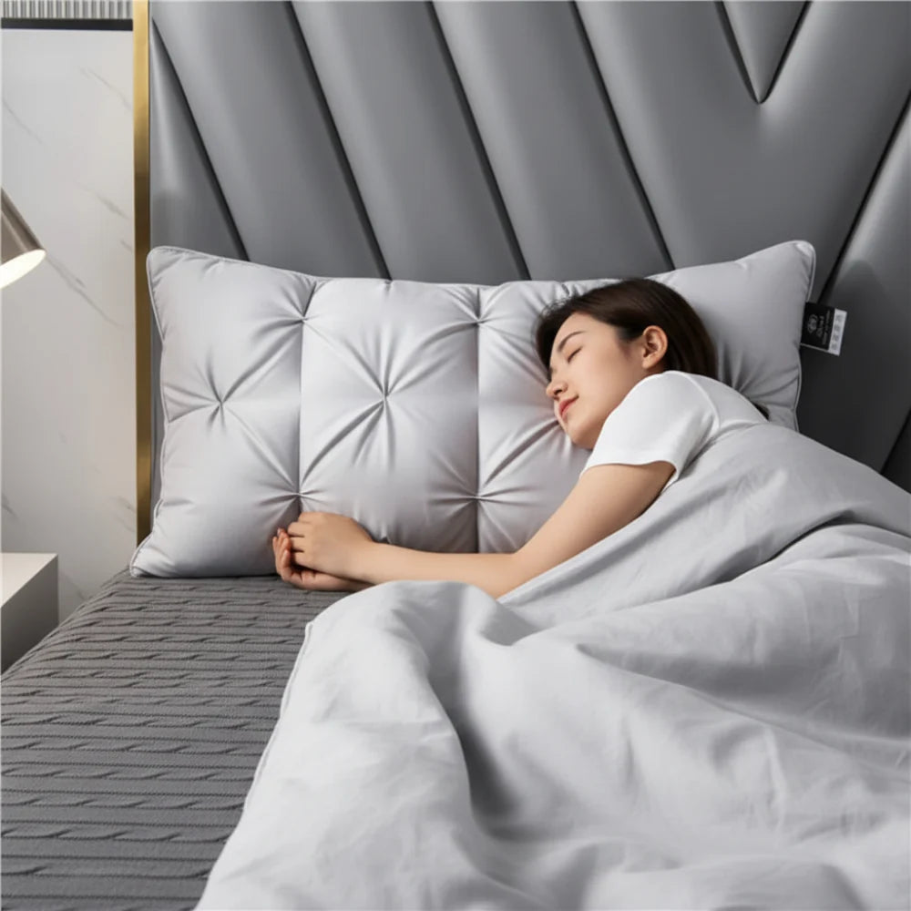 Almohada con Relleno Alternativo al Plumón Suave para Dormir