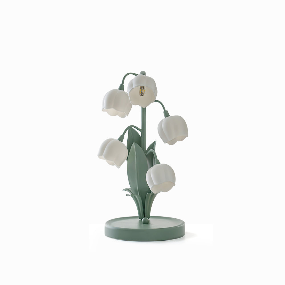 Lámpara de Mesa Bell Orchid Floral Elegante de 36 cm
