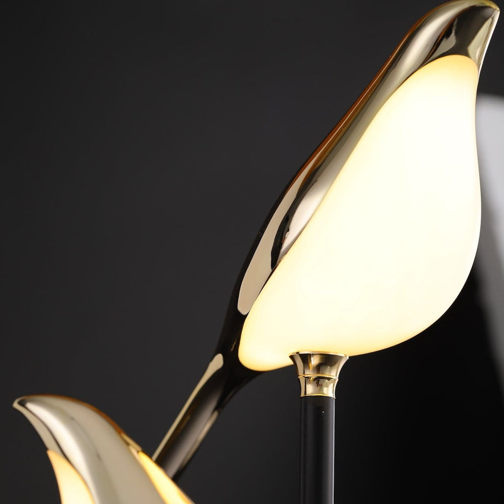 Birdlight Lámpara de Mesa LED con Dos Pájaros Dorados