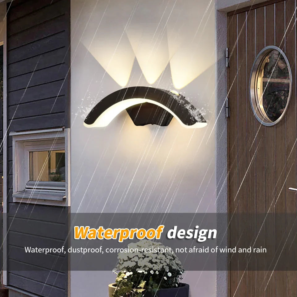Aplique Exterior StormLite IP66 LED 10 W Negro Impermeable