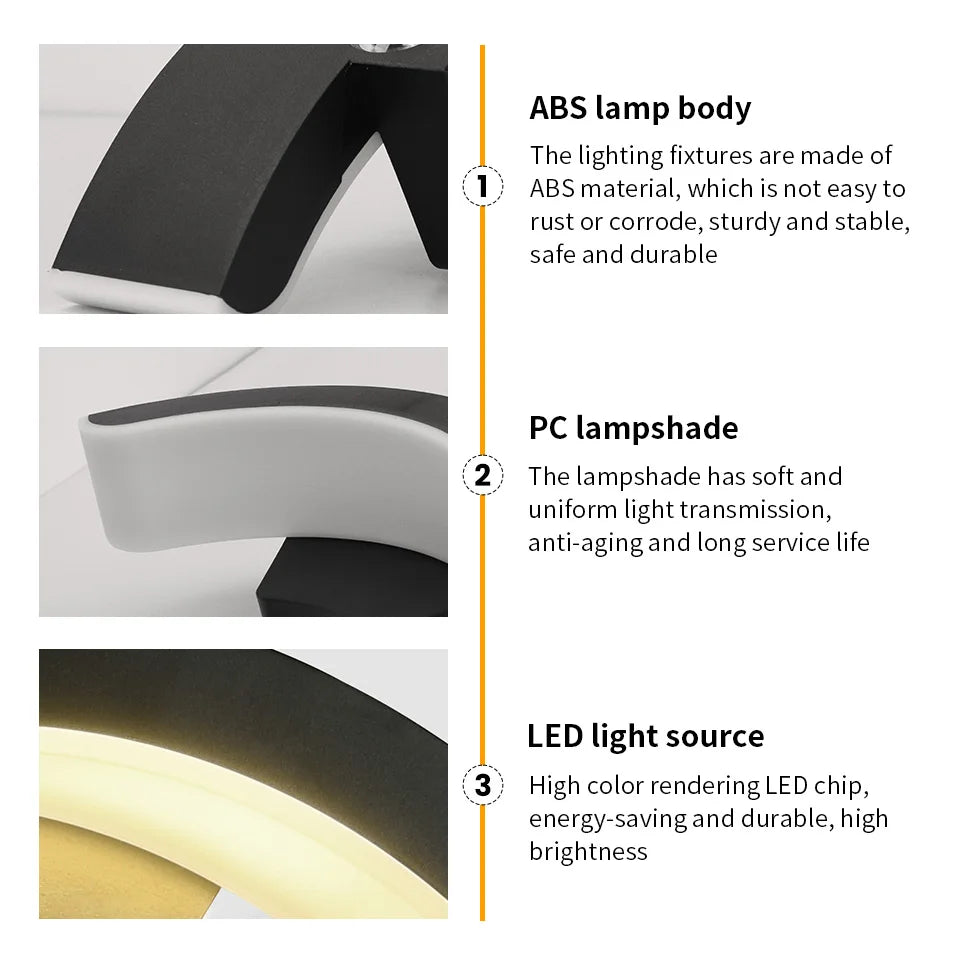 Aplique Exterior StormLite IP66 LED 10 W Negro Impermeable
