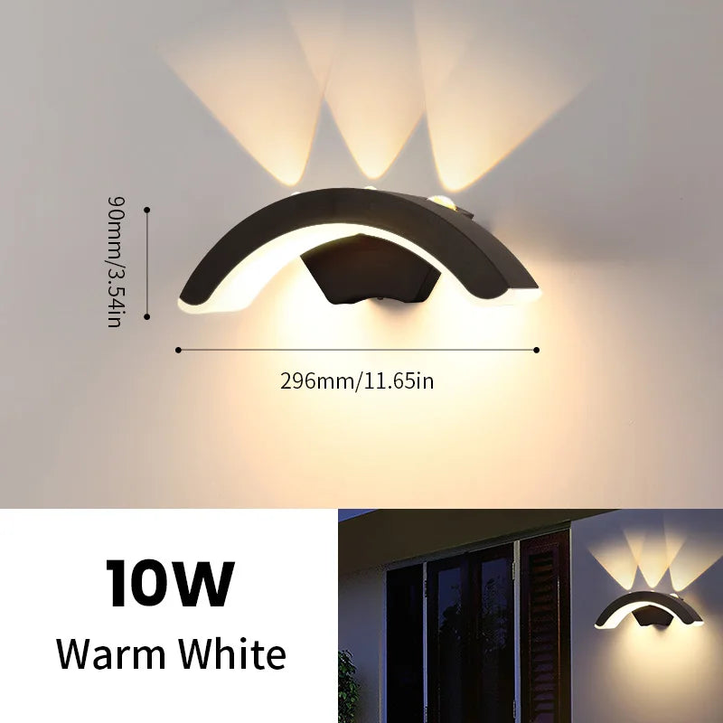 Aplique Exterior StormLite IP66 LED 10 W Negro Impermeable
