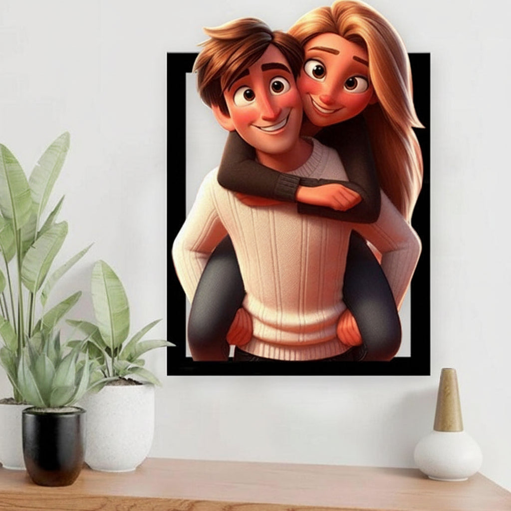 Marco de Fotos Acrílico 3D Personalizado para Regalo