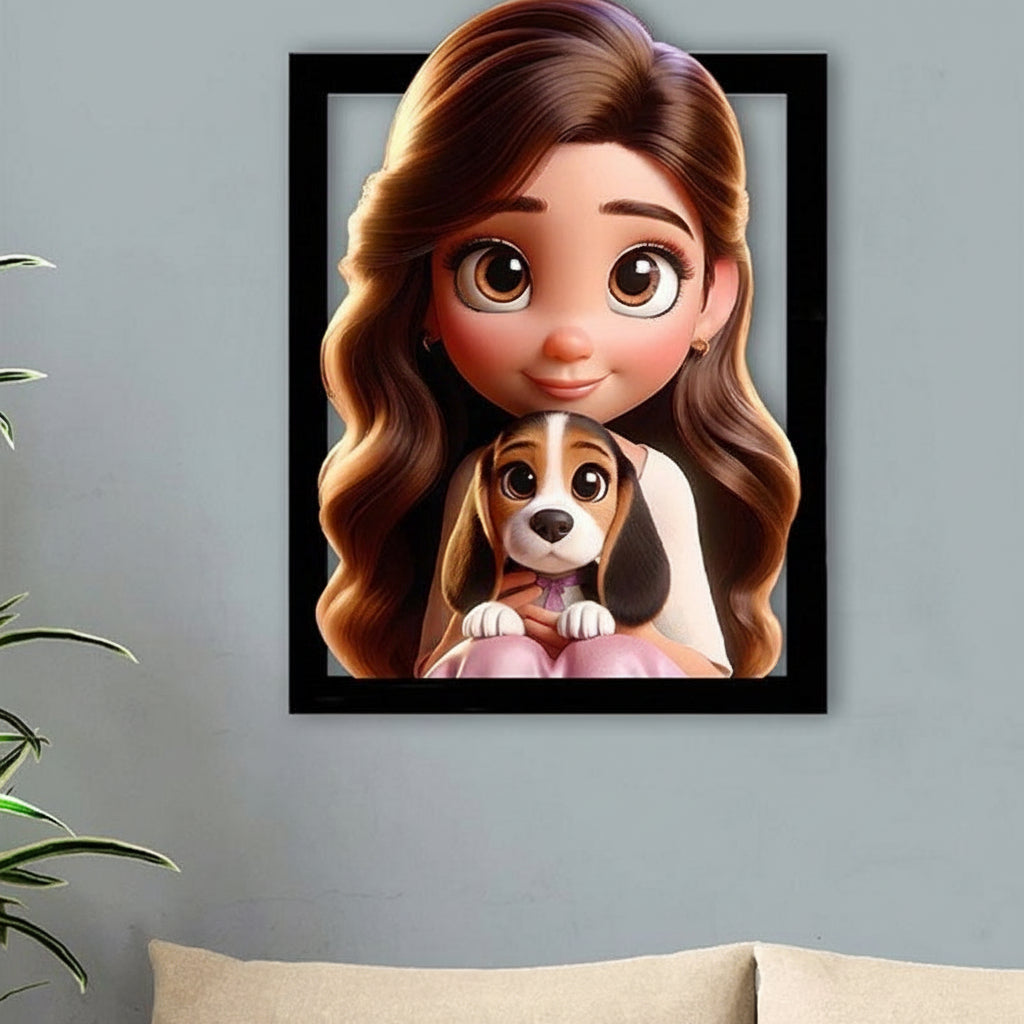Marco de Fotos Acrílico 3D Personalizado para Regalo