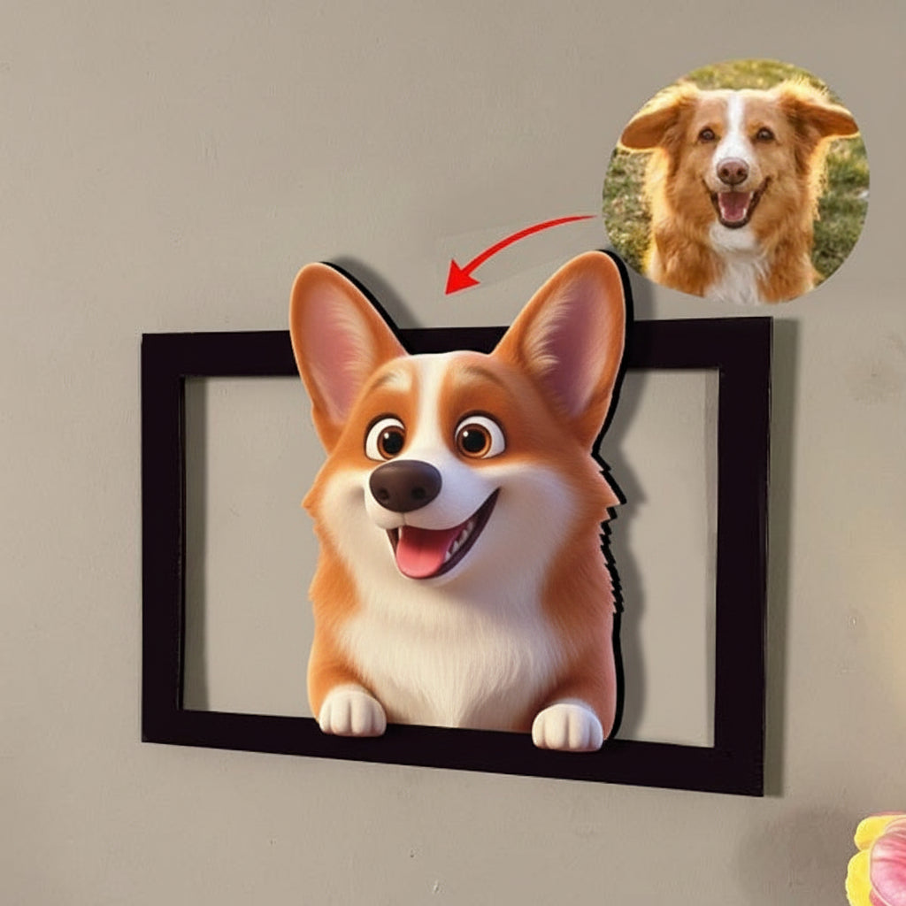 Marco de Fotos Acrílico 3D Personalizado para Regalo