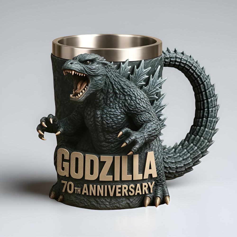 Taza de Café de Cerámica con Figura 3D de Monstruo Divertida
