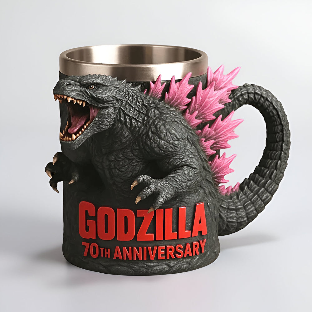 Taza de Café de Cerámica con Figura 3D de Monstruo Divertida