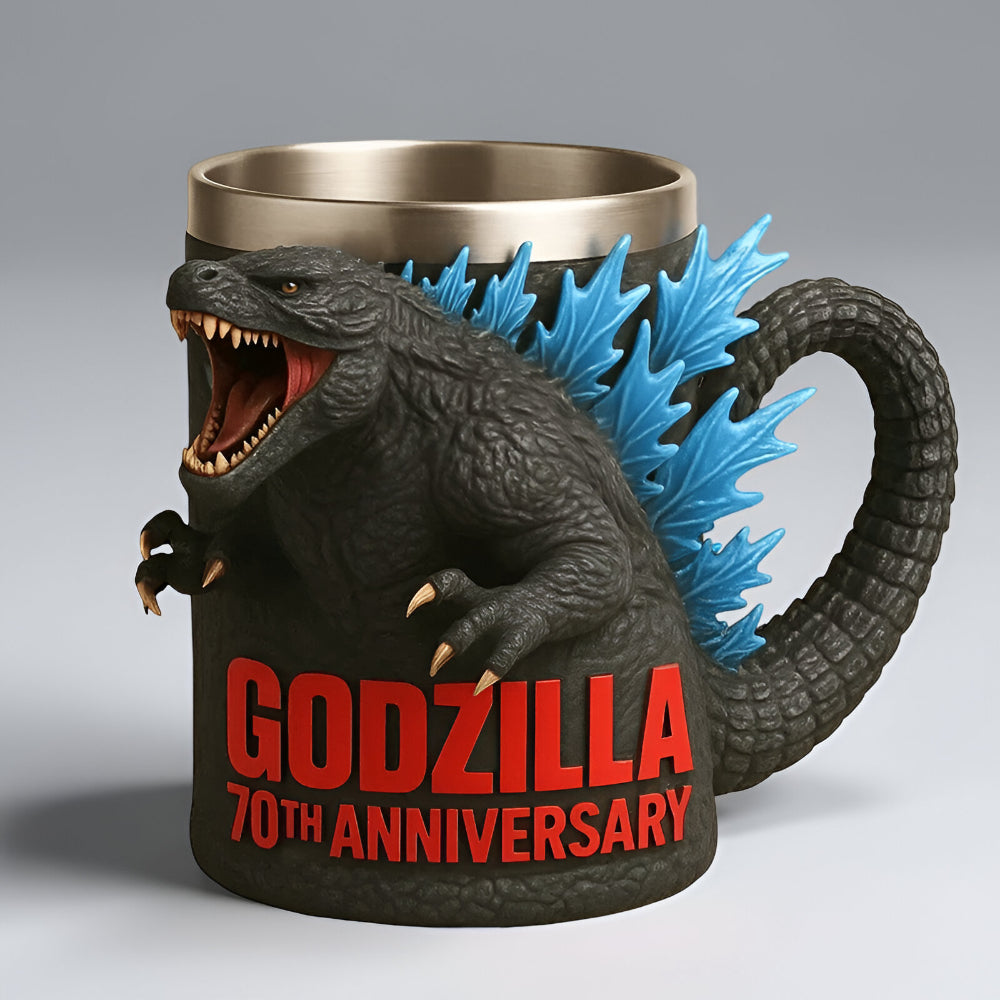 Taza de Café de Cerámica con Figura 3D de Monstruo Divertida