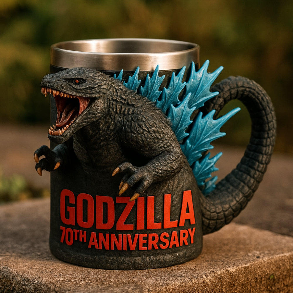 Taza de Café de Cerámica con Figura 3D de Monstruo Divertida