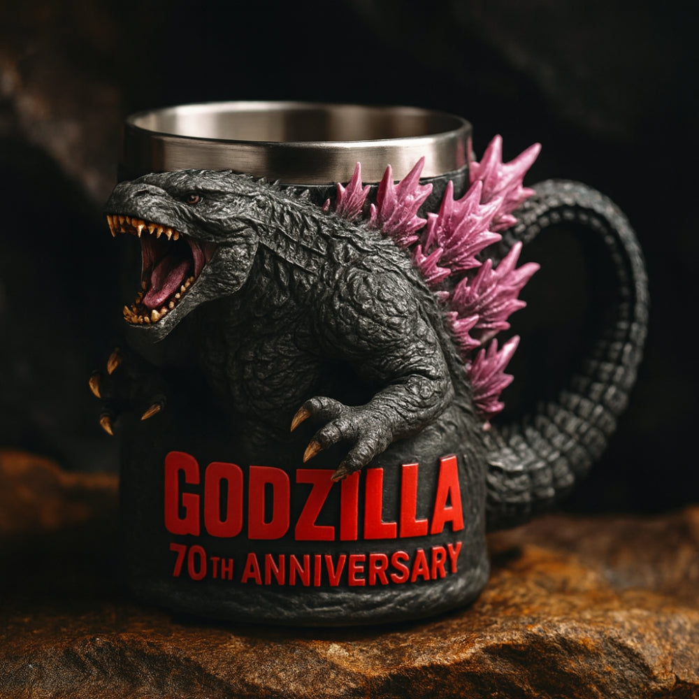 Taza de Café de Cerámica con Figura 3D de Monstruo Divertida