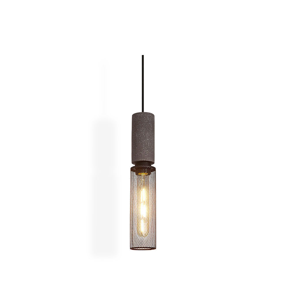 Lámpara Colgante de Hormigón Industrial LED, 6 Modelos