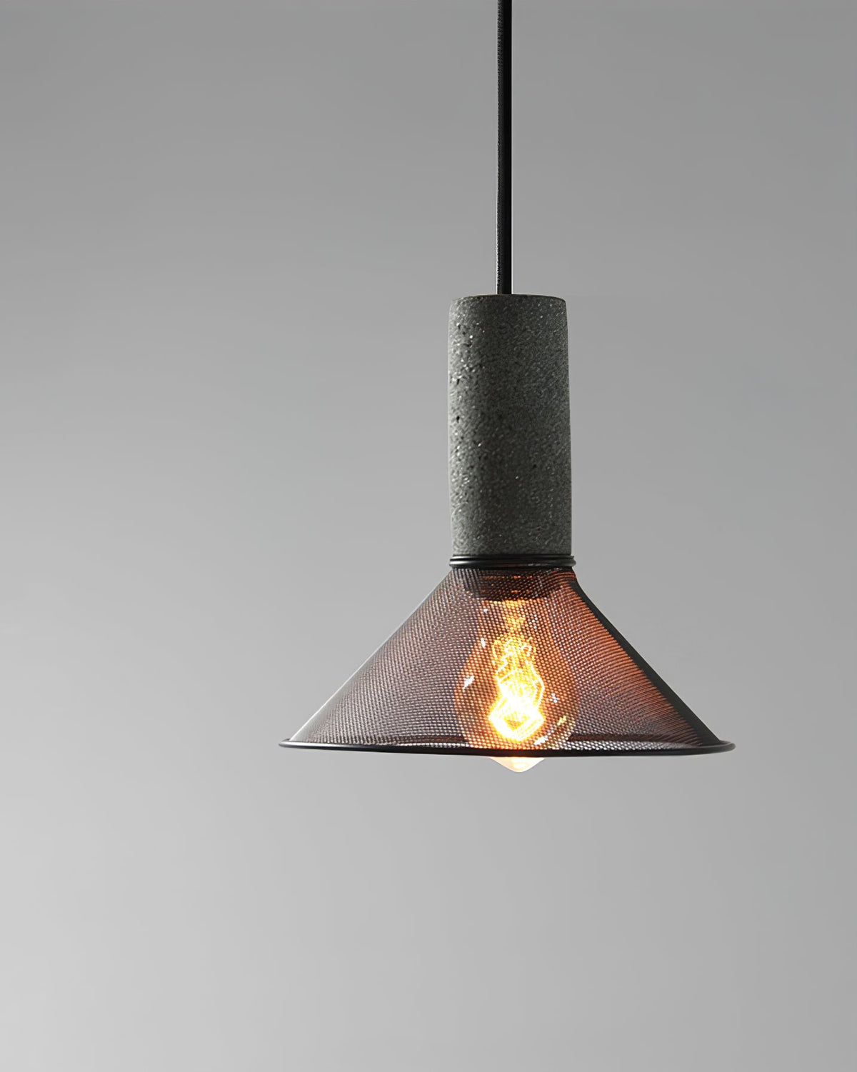 Lámpara Colgante de Hormigón Industrial LED, 6 Modelos