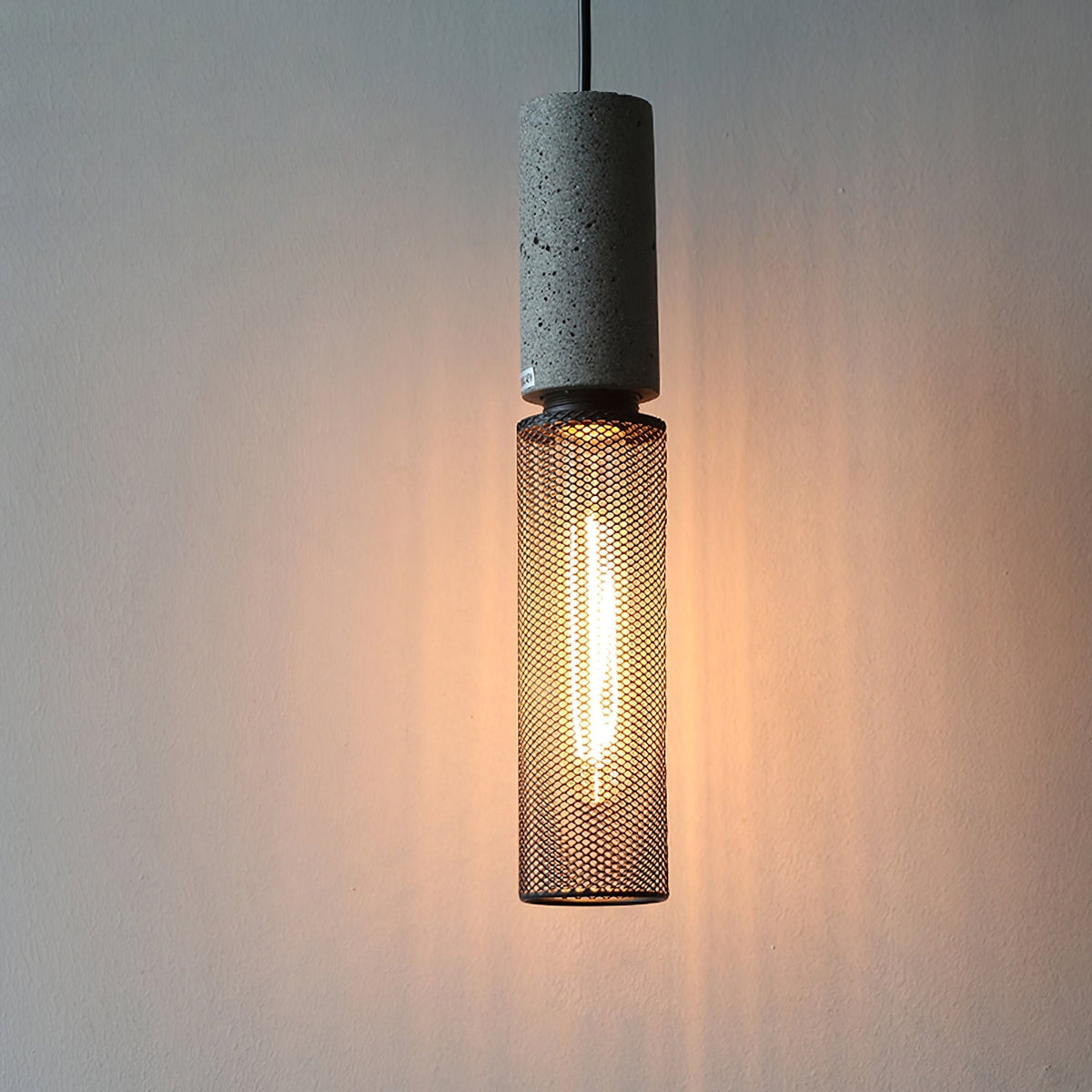 Lámpara Colgante de Hormigón Industrial LED, 6 Modelos