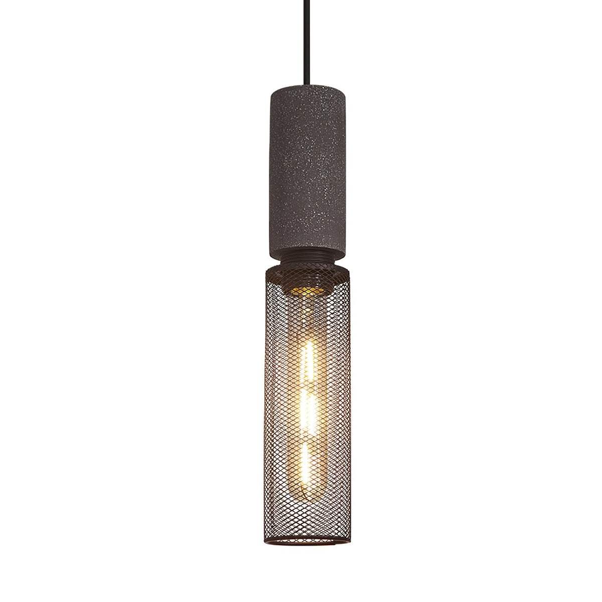 Lámpara Colgante de Hormigón Industrial LED, 6 Modelos