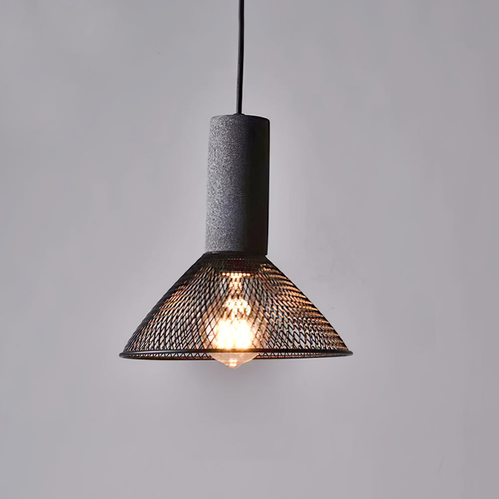Lámpara Colgante de Hormigón Industrial LED, 6 Modelos