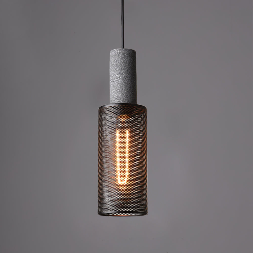 Lámpara Colgante de Hormigón Industrial LED, 6 Modelos