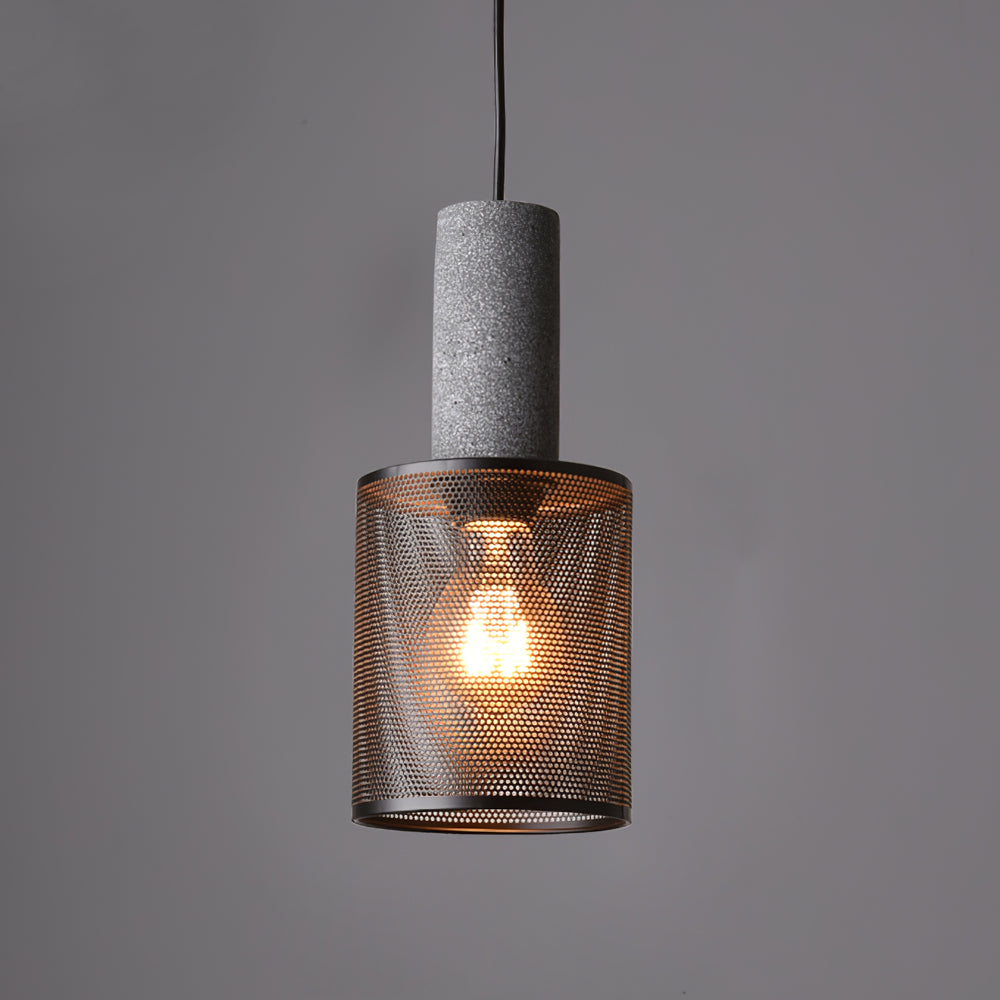 Lámpara Colgante de Hormigón Industrial LED, 6 Modelos