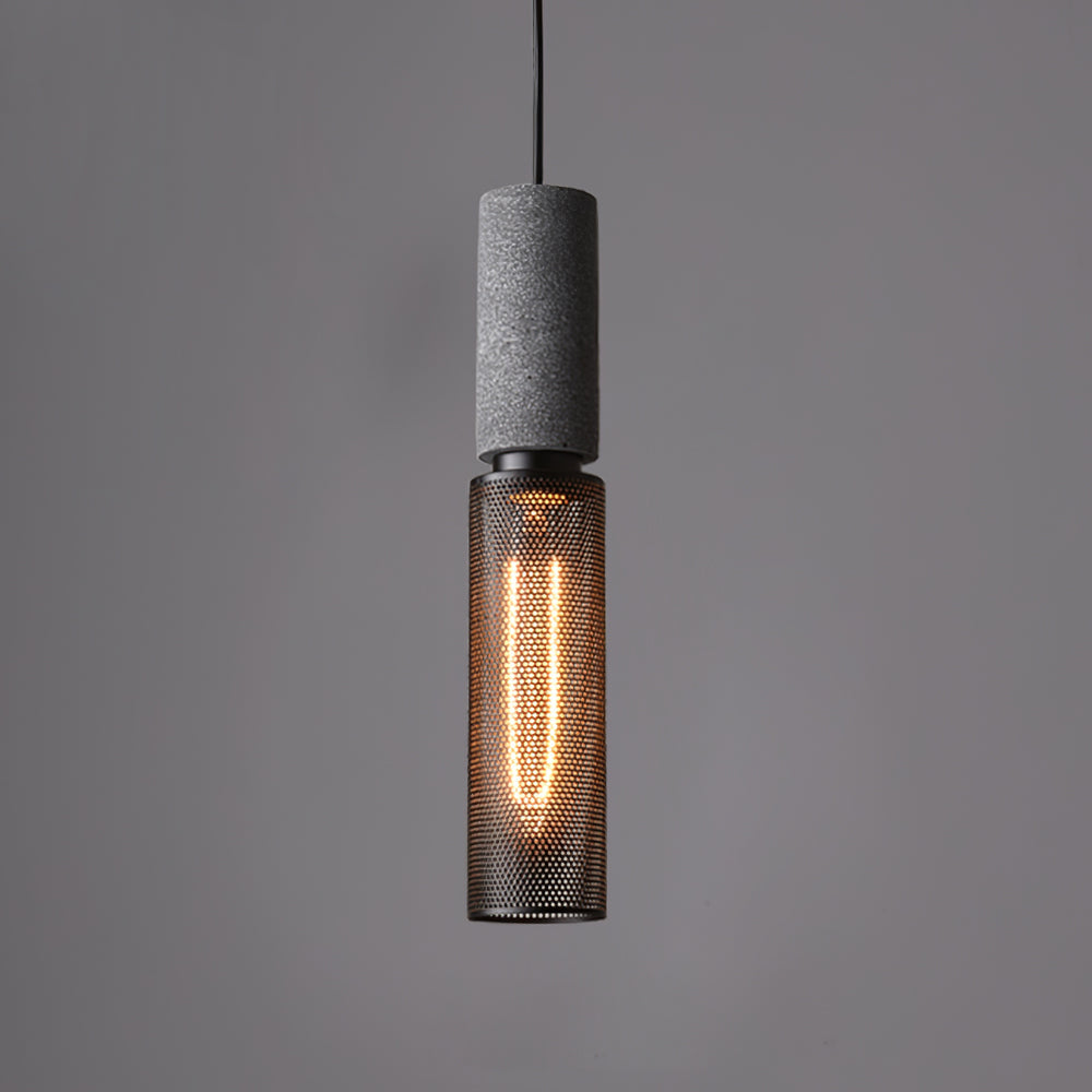 Lámpara Colgante de Hormigón Industrial LED, 6 Modelos