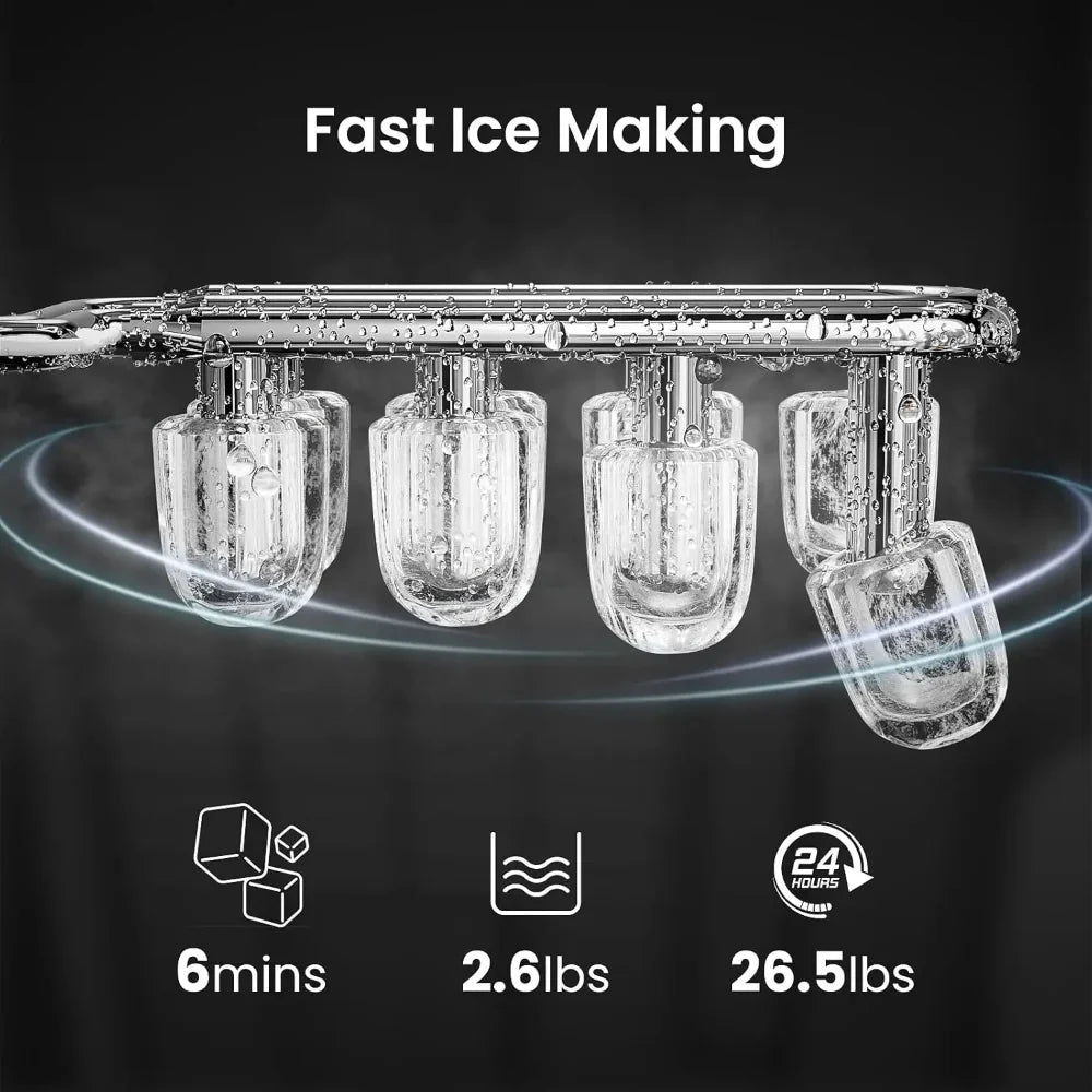 Máquina de Hielo Nugget de Encimera para Cocina y Oficina