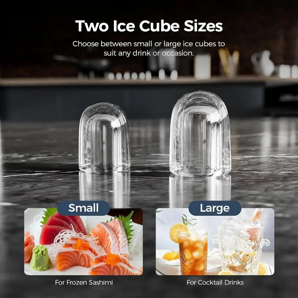 Máquina de Hielo Nugget de Encimera para Cocina y Oficina