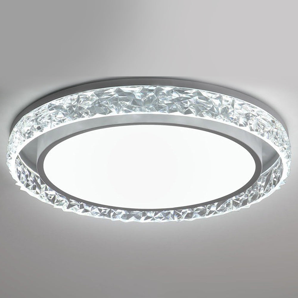 Crystal Halo Plafón LED de Techo con Anillo de Cristal