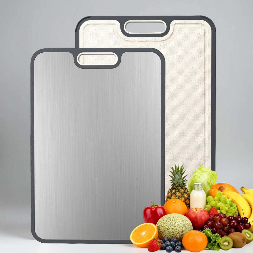 Tabla de Cortar de Doble Cara de Metal para Cocina Higiénica