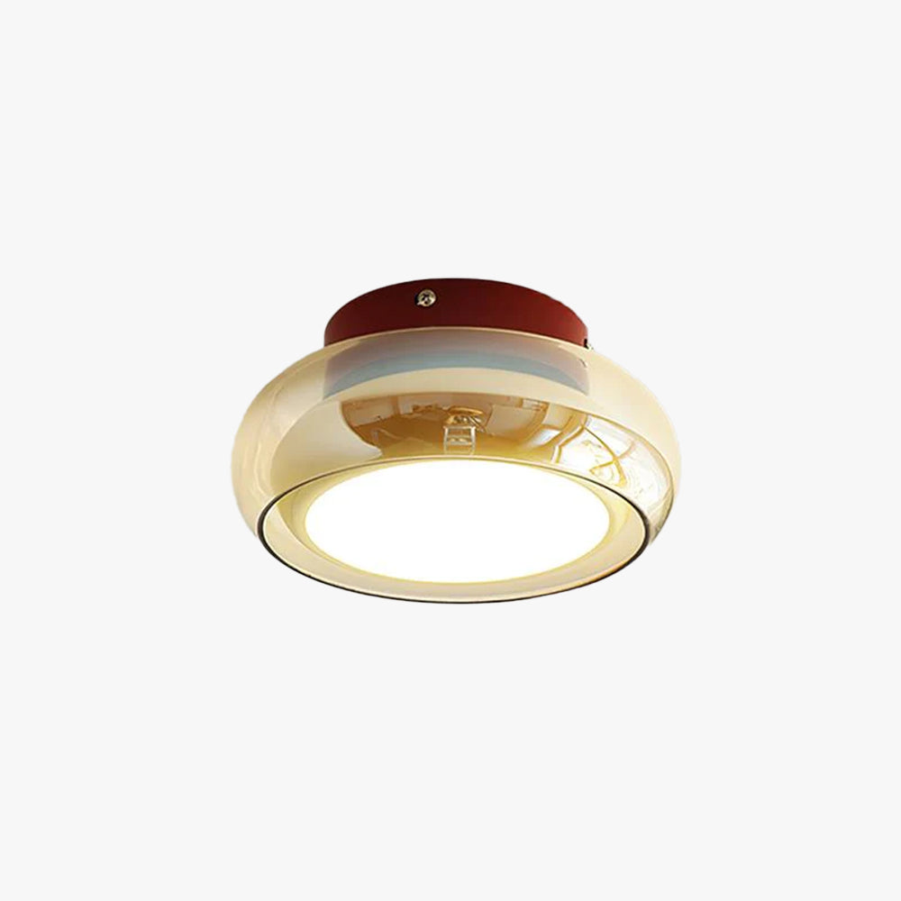 Plafón de Techo Retro June de Vidrio LED Vintage Empotrado