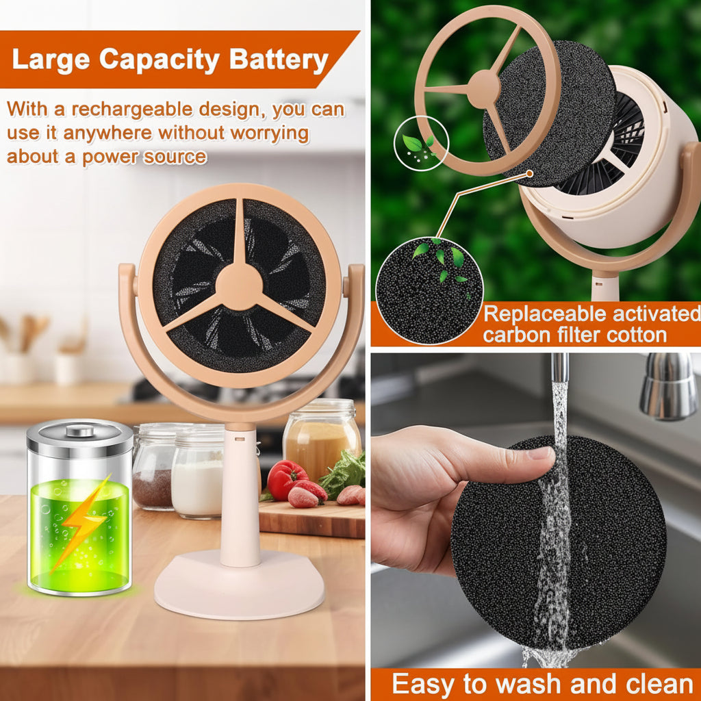 Campana Extractora Portátil de Cocina con Ventilador USB
