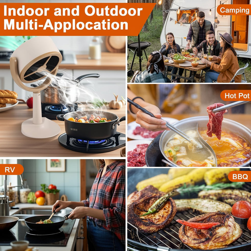 Campana Extractora Portátil de Cocina con Ventilador USB