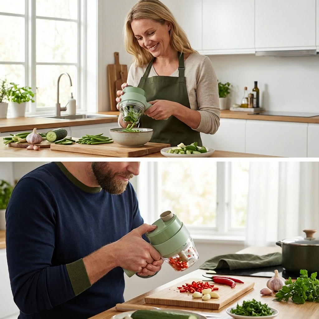 Picadora de Verduras Eléctrica Inalámbrica Recargable