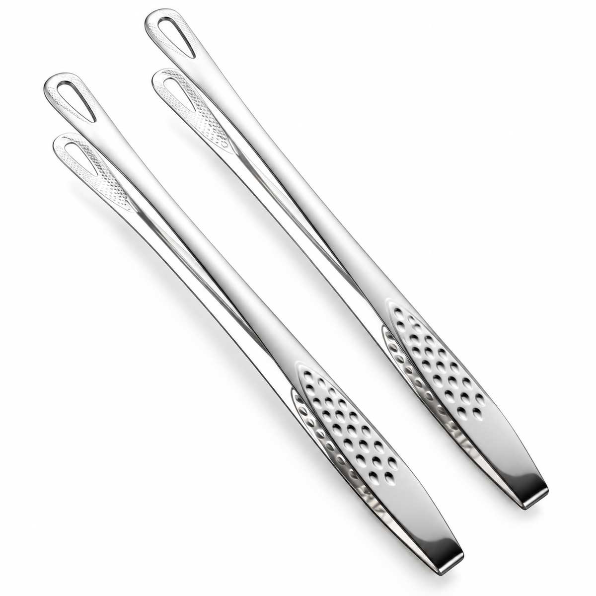 Pinzas de Barbacoa de Acero Inoxidable Ergonómicas para Asar