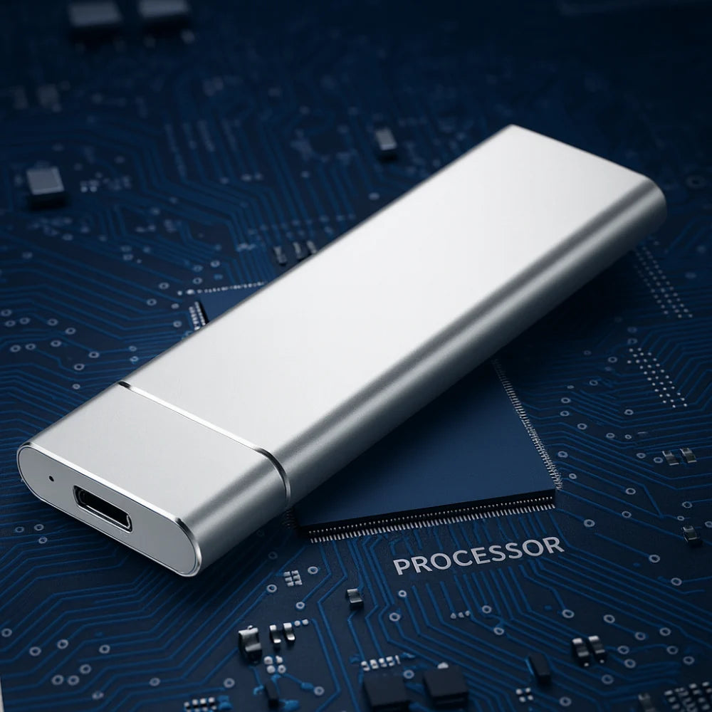 Disco Duro Externo Portátil de Aluminio de 500 GB Delgado
