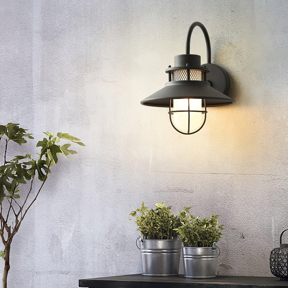 Felix Aplique de Pared Exterior Industrial Impermeable