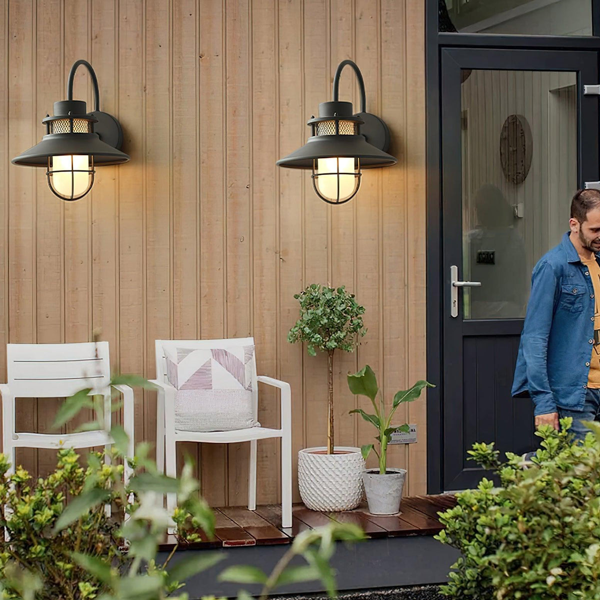 Felix Aplique de Pared Exterior Industrial Impermeable