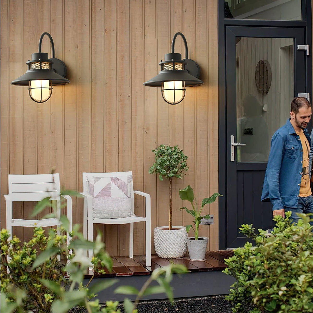 Felix Aplique de Pared Exterior Industrial Impermeable