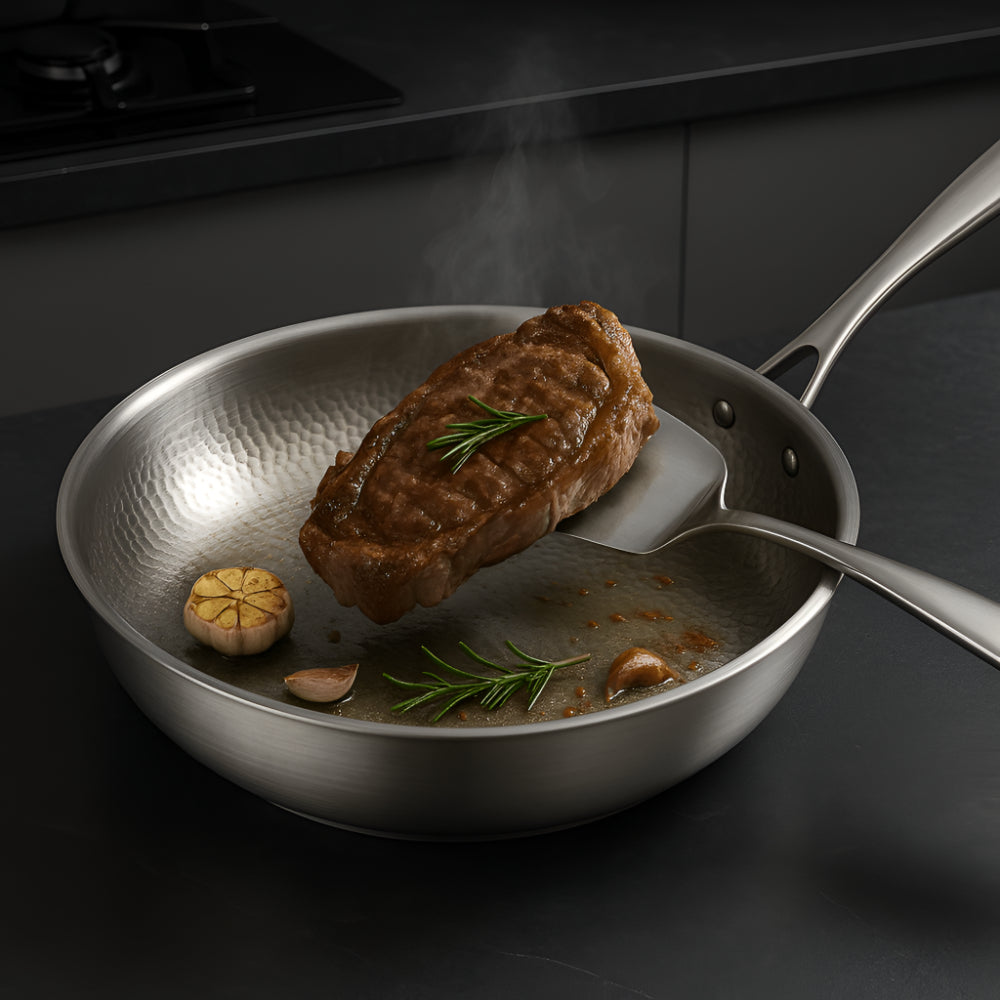 Sartén de Titanio de 30 cm para Cocinar a Alta Temperatura