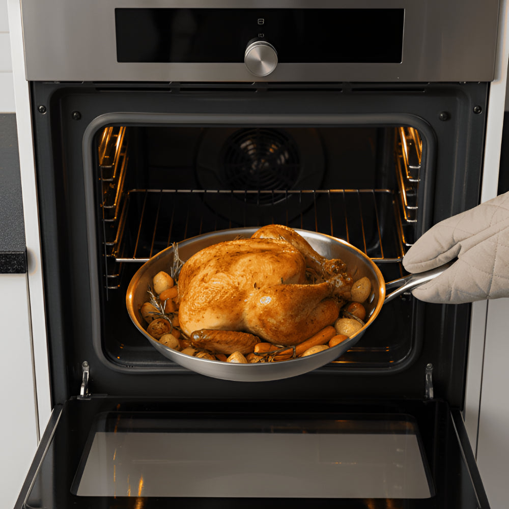 Sartén de Titanio de 30 cm para Cocinar a Alta Temperatura