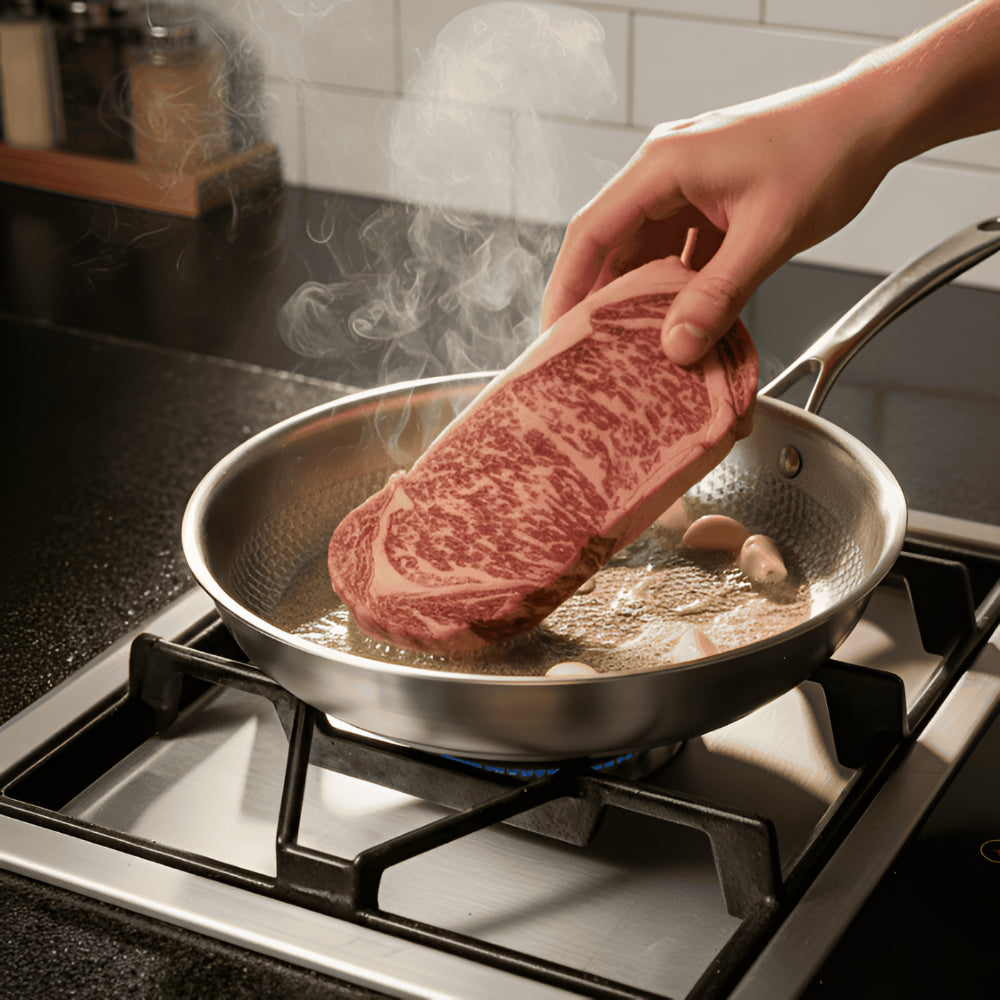 Sartén de Titanio de 30 cm para Cocinar a Alta Temperatura