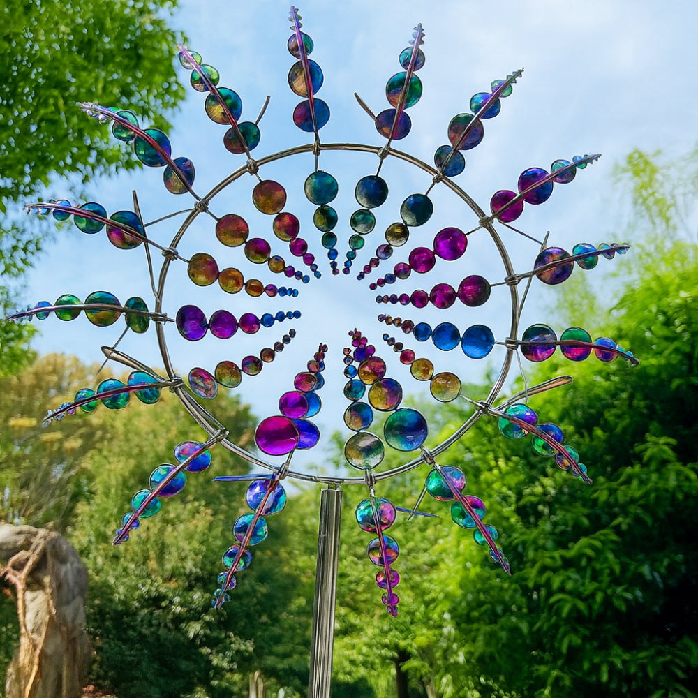 Molinillo de Viento de Metal Decorativo para Jardín y Césped