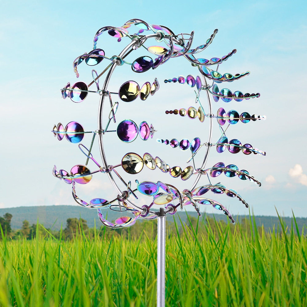 Molinillo de Viento de Metal Decorativo para Jardín y Césped