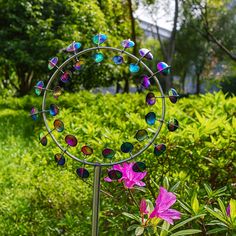 Molinillo de Viento de Metal Decorativo para Jardín y Césped