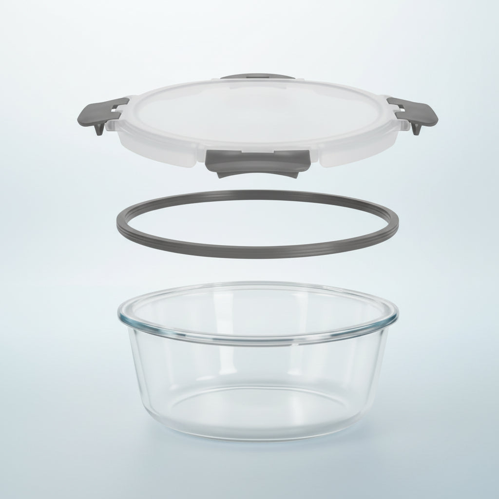 Recipientes de Vidrio Borosilicato Herméticos para Comida