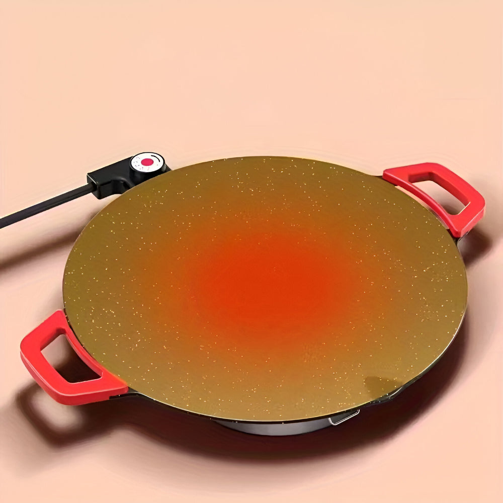 Sartén Grill de Hierro Fundido para Asar en Casa sin Humo