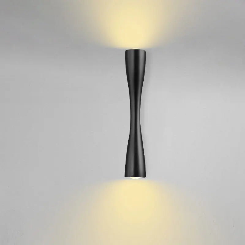 Aplique de Pared LED Nórdico de Luz Arriba y Abajo en Oro