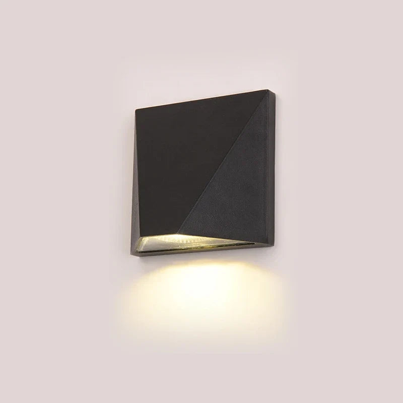 Aplique de Pared LED Exterior Negro de Aluminio 5 W Moderno