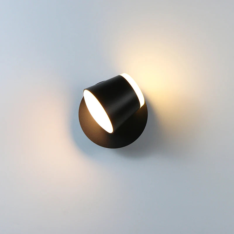 Aplique de Pared LED Giratorio BrightGlow Ajustable Moderno