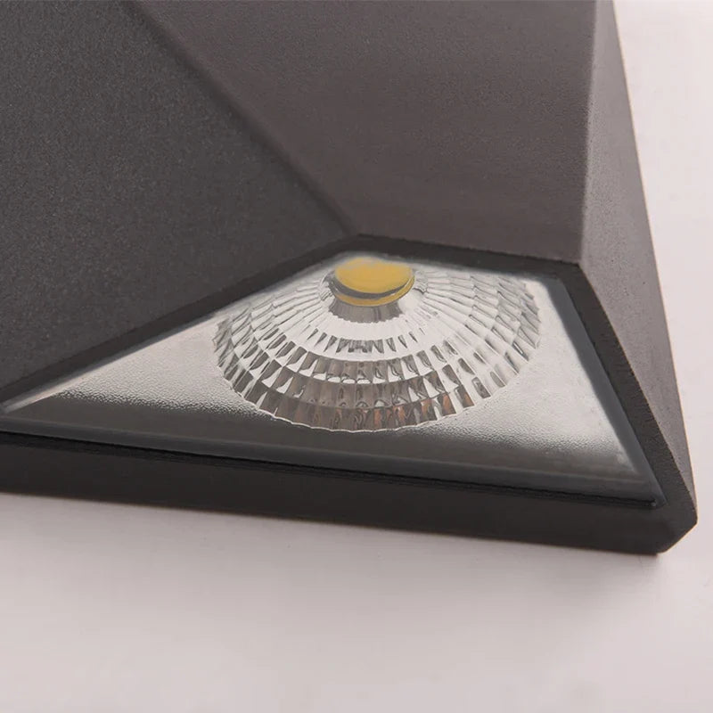 Aplique de Pared LED Exterior Negro de Aluminio 5 W Moderno